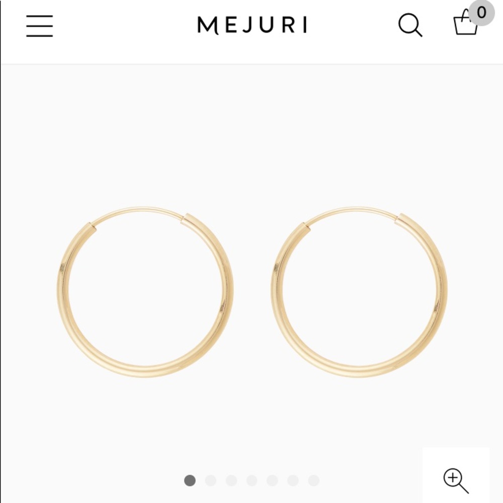 Mejuri between hoops